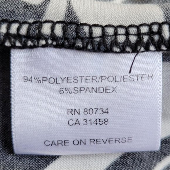 NWOT BCBGMaxAzria Black/White Floral Dress - Picture 8 of 9